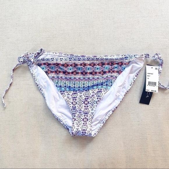 Nwt LA BLANCA Sorrento Tie-Side Bottom Size 14 - Picture 3 of 8